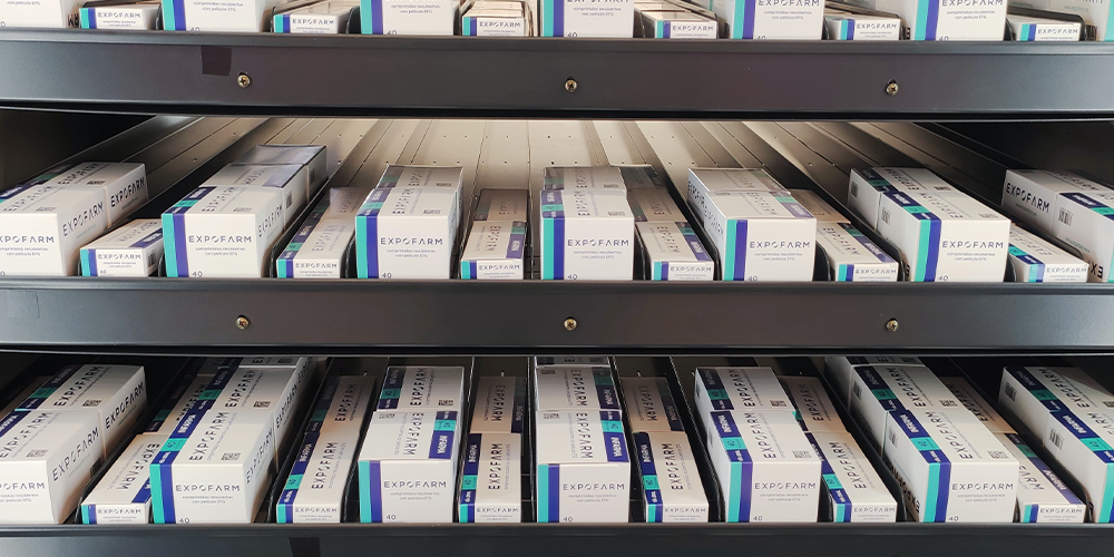 imagen del interior del sistema automatico ExpoBox