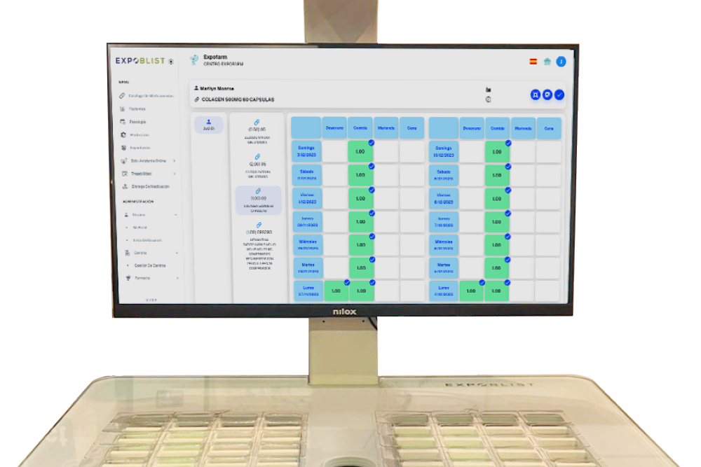 Pantalla SPD semiautomatico Expoblist