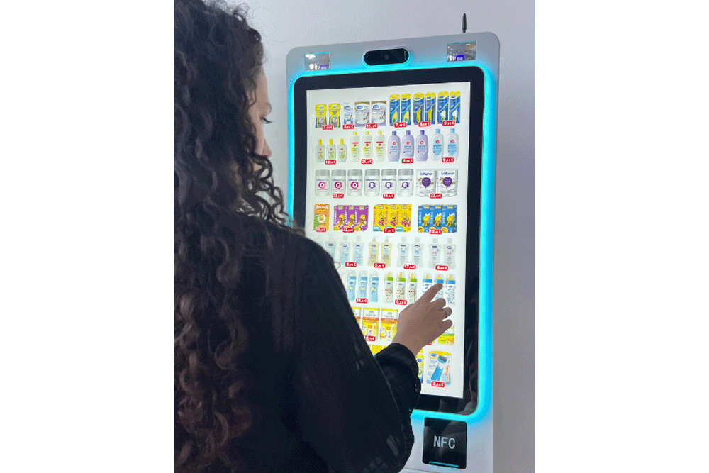 imagen del proceso de compra en el quiosco de pago Expomatic