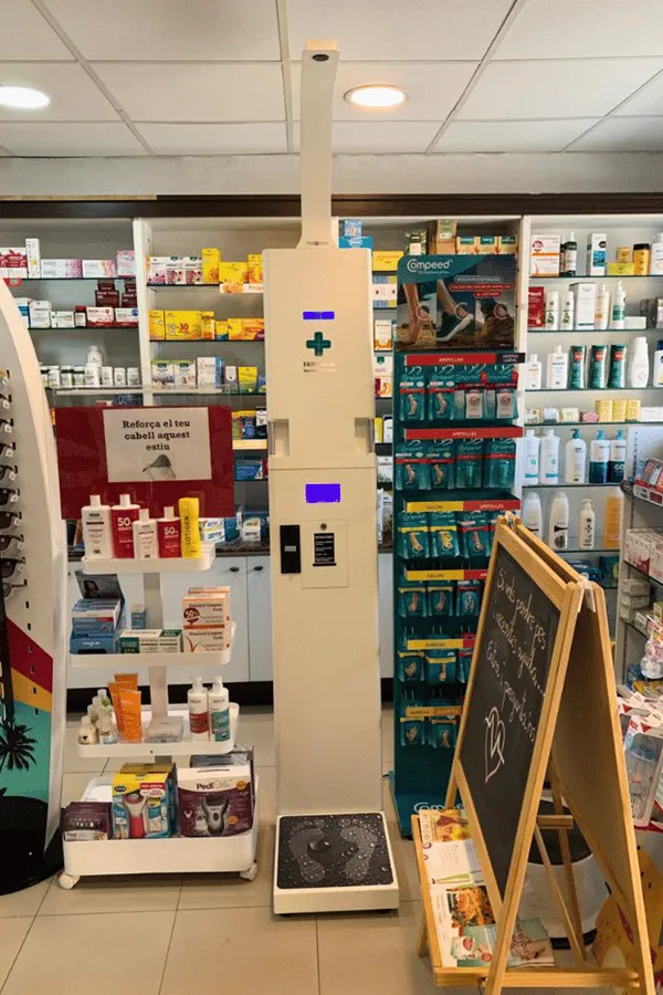 instalación de una báscula de farmacia Expopeso Basic